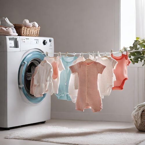 passer vetement bebe seche linge